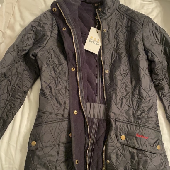 Barbour Cavalry Polarquilt Jacket - Navy - Picture 2 of 6